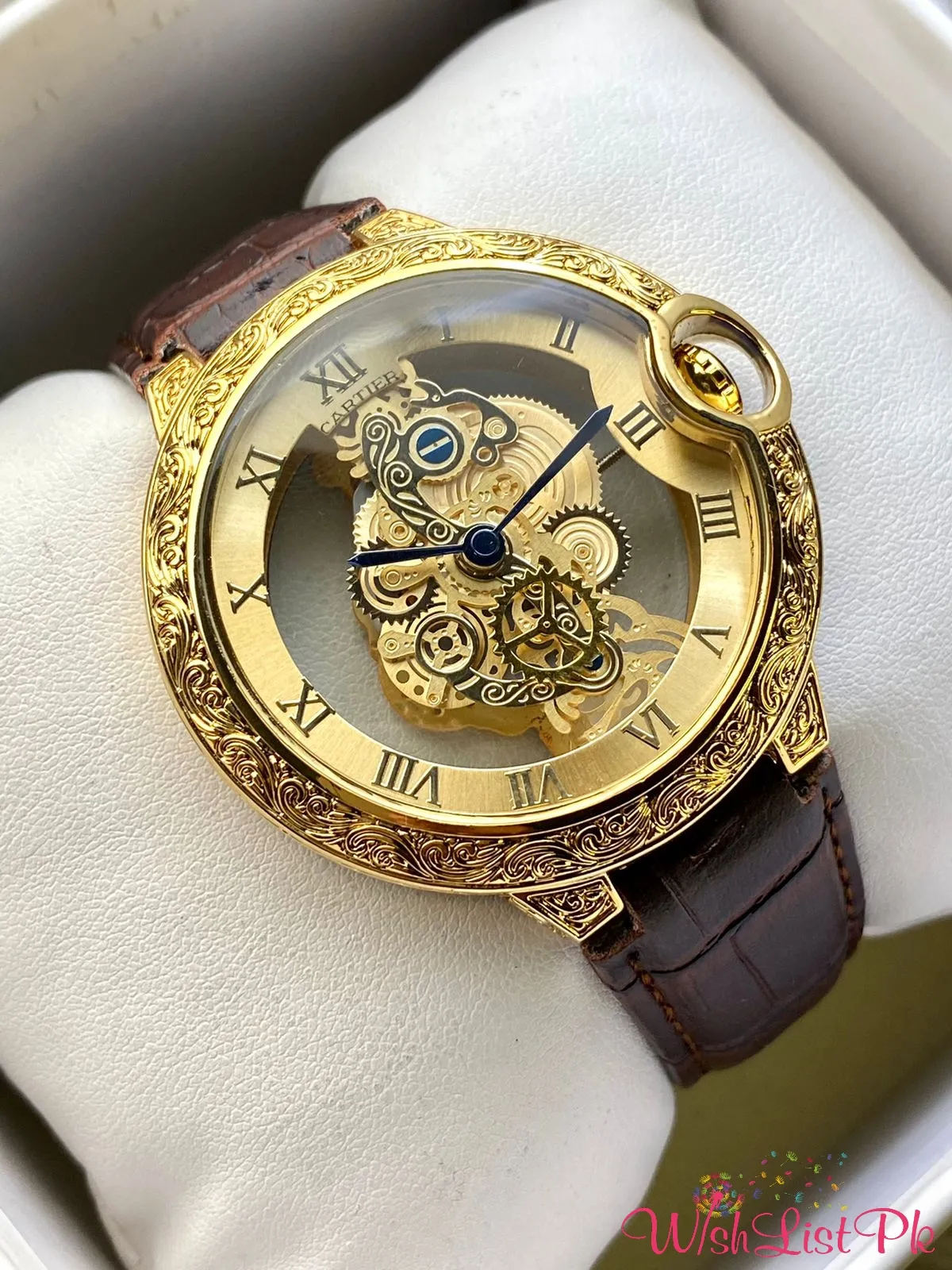 Cartier Dragon Brown Leather Watch