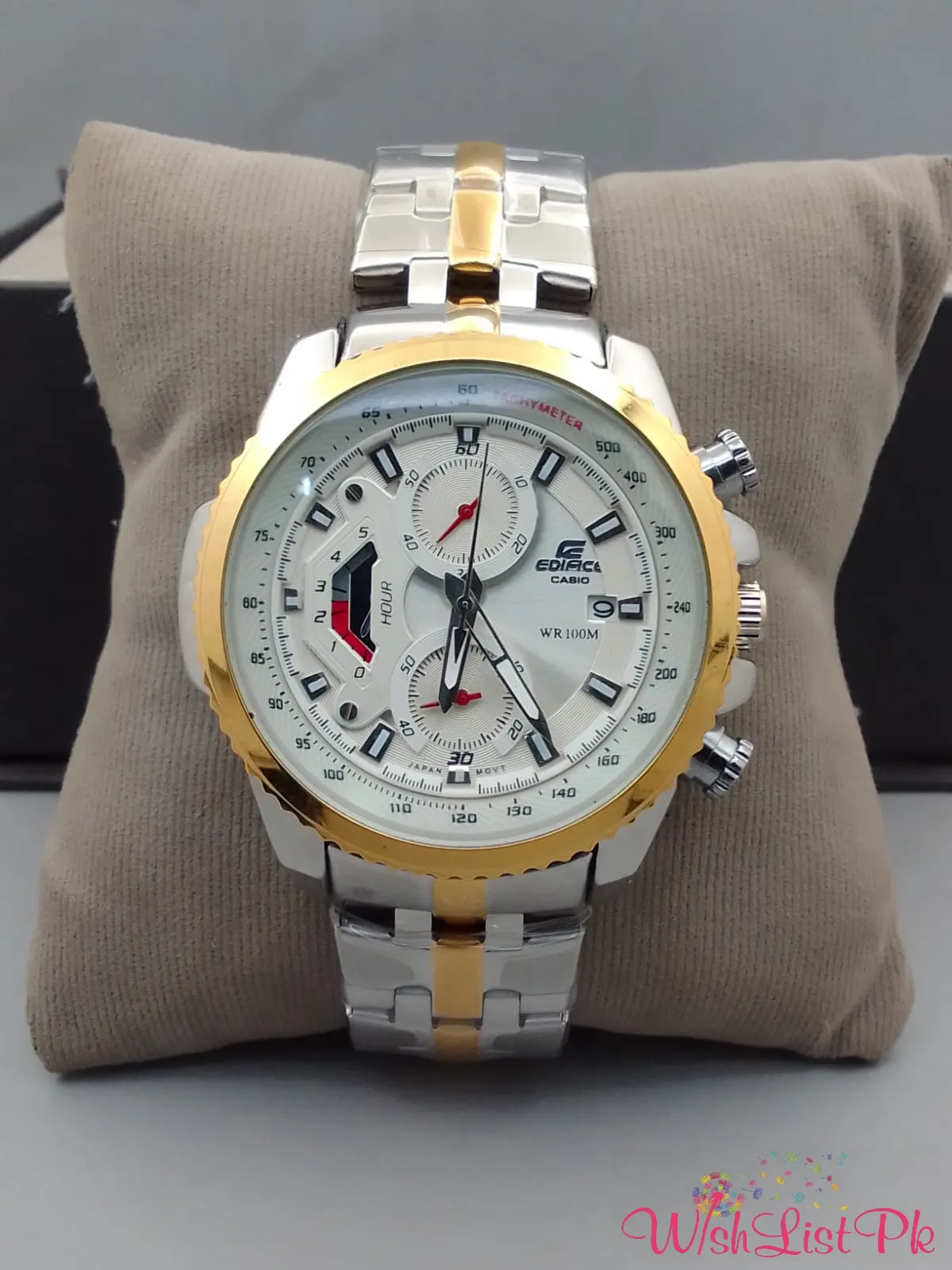 Casio Edifice Chronograph White Gold Watch