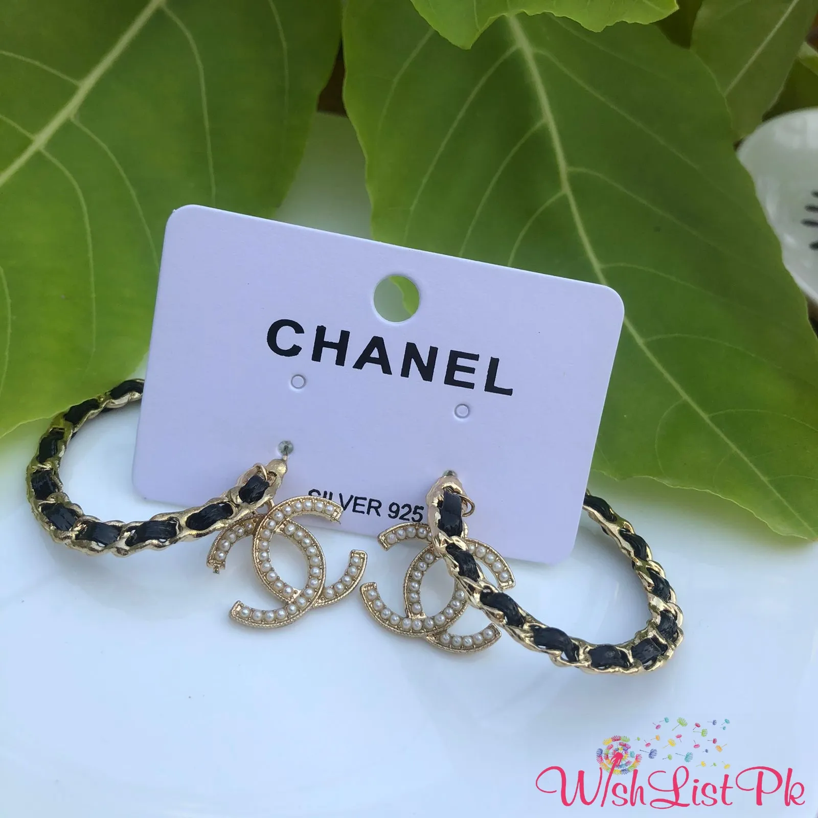 Chanel Cc Hanging Earrings