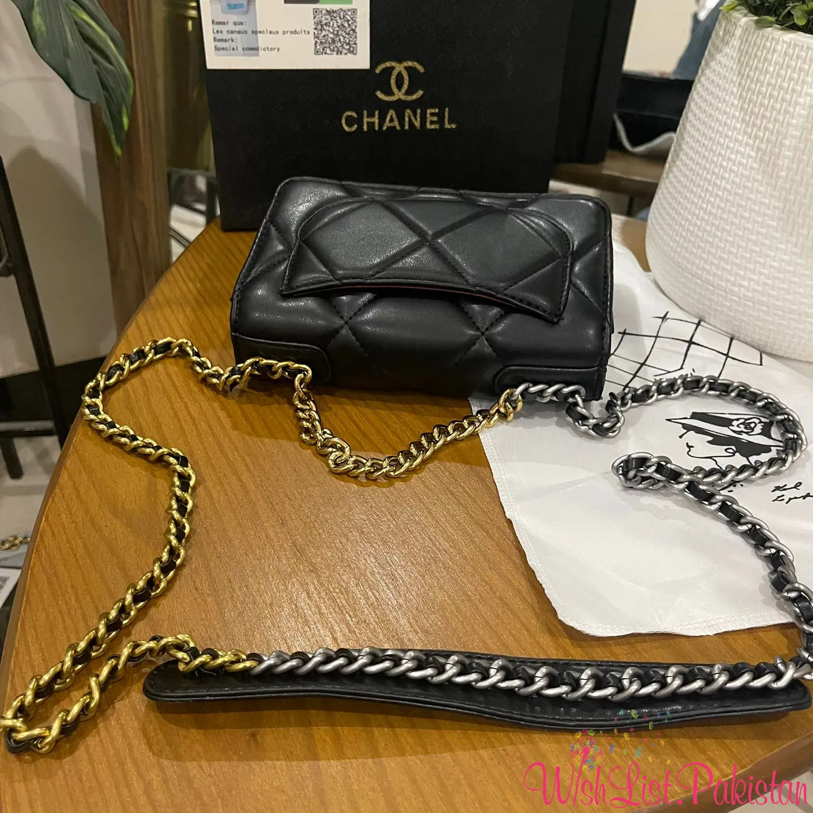 Chanel Dual Color Chain Bag