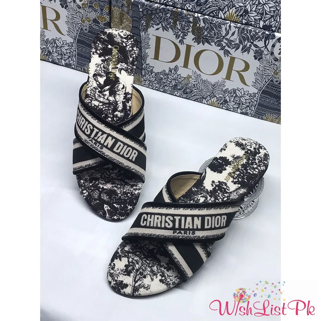 Christian Dior Cross Slippers