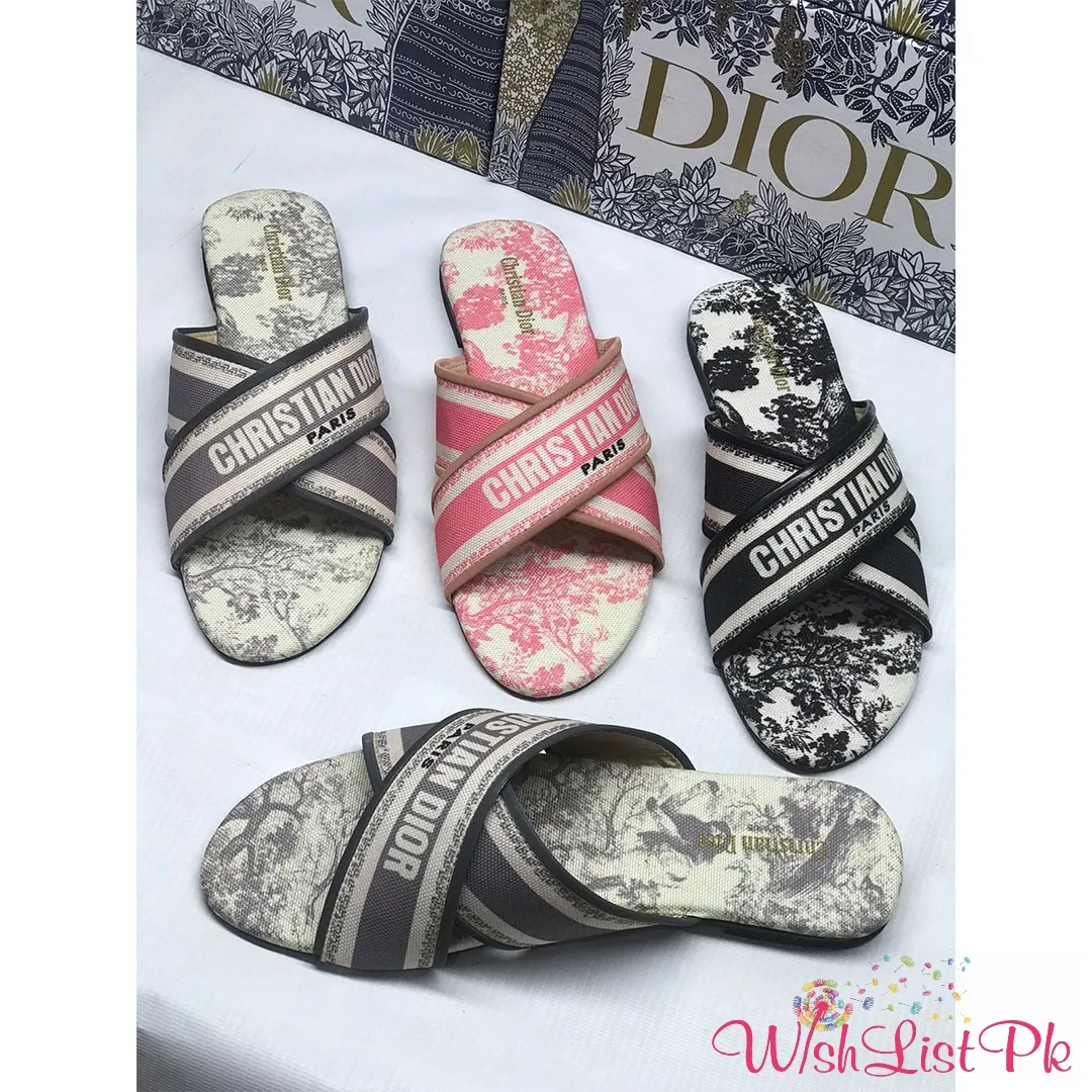 Best Price Christian Dior Cross Slippers