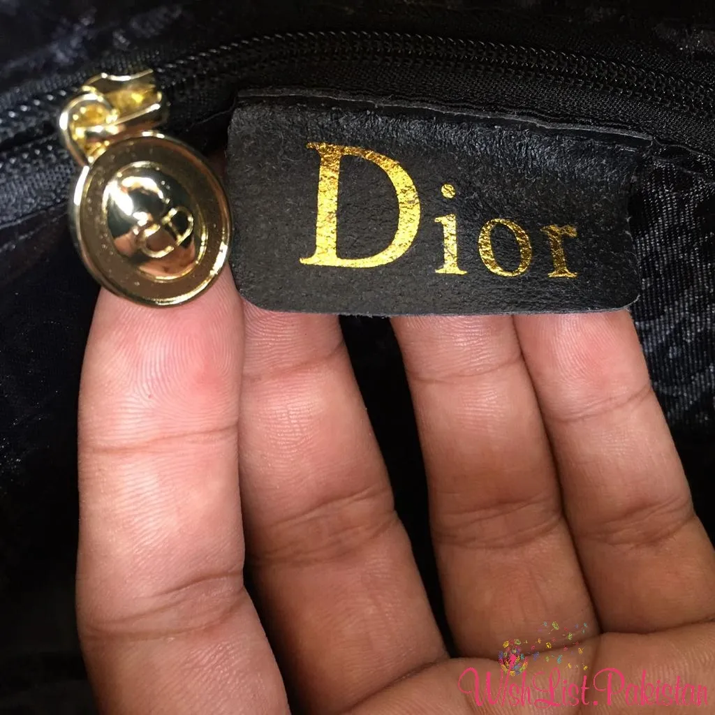 Dior Alphabet Pattern Tote With Wallet
