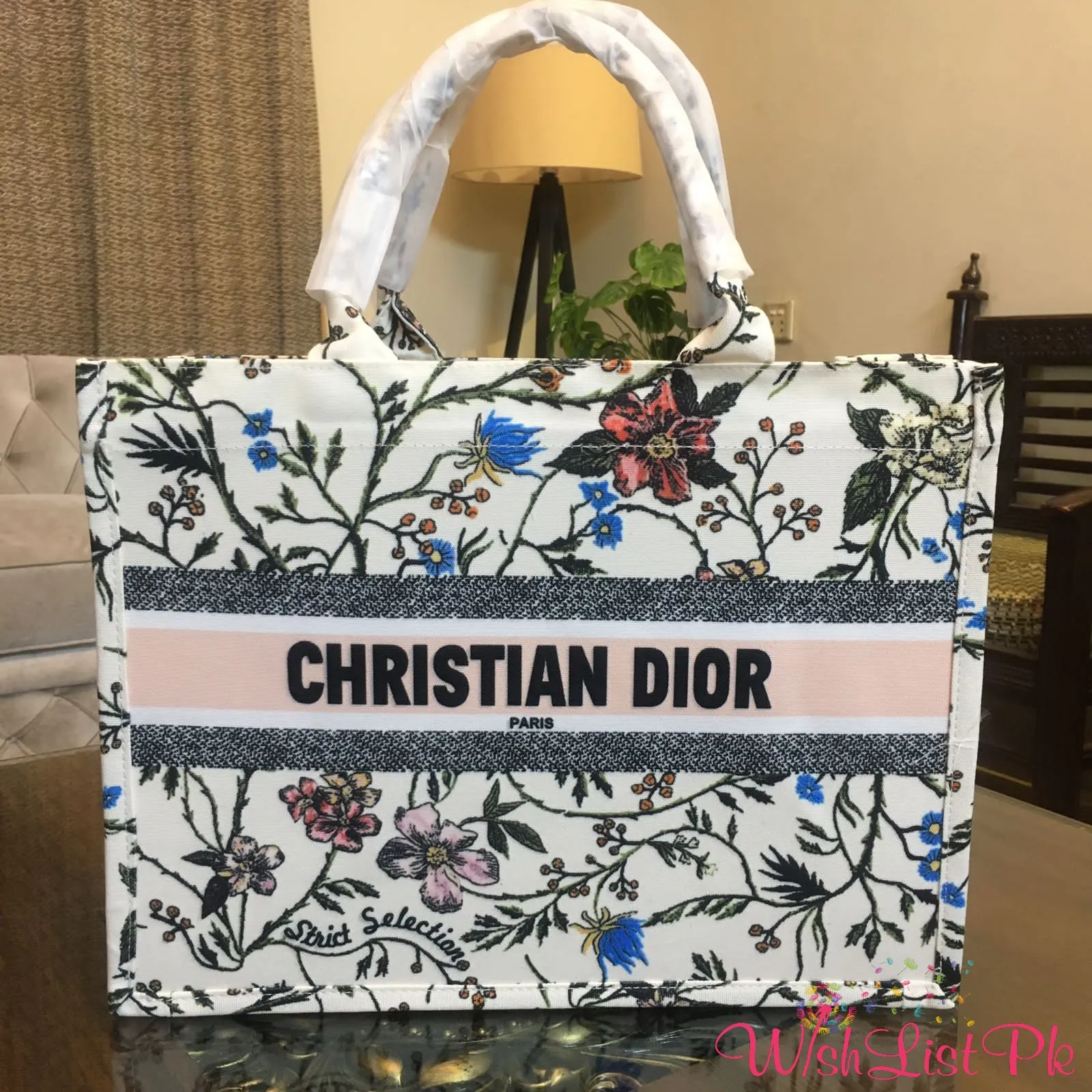 Dior Tote Floral Pattern Bag