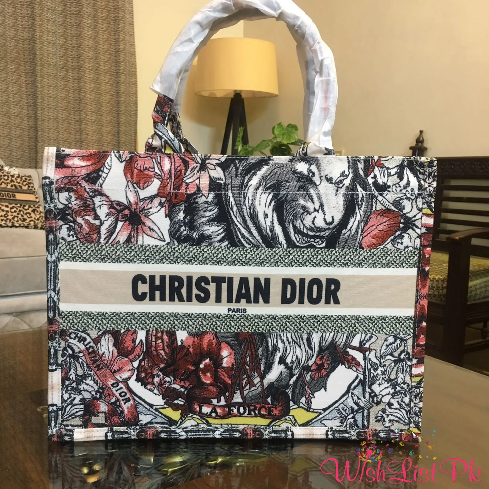 Dior Tote Lion Pattern Bag