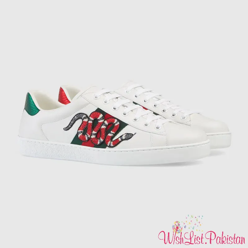 Best Price Gucci Snake Embroidered Shoes