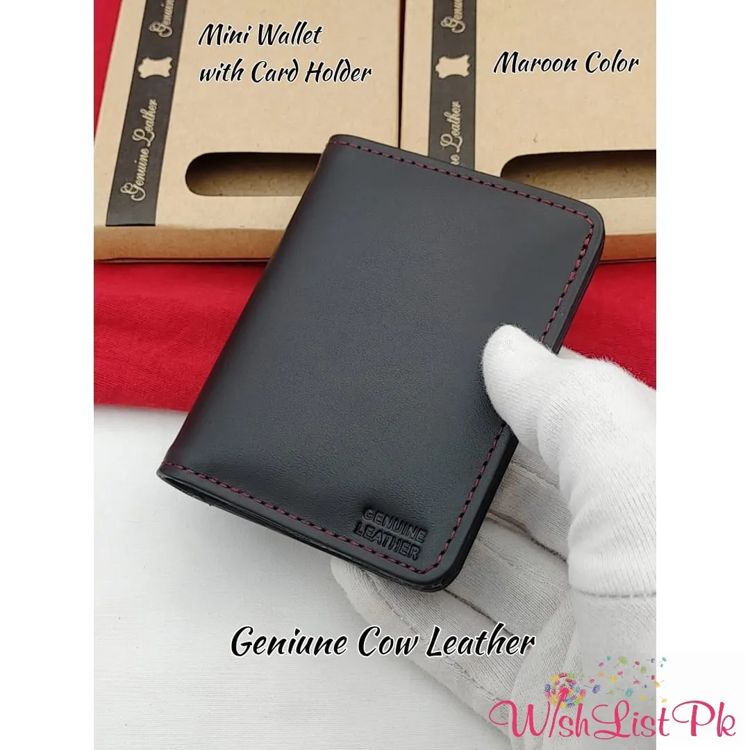 Genuine Leather Card Holder Wallet
