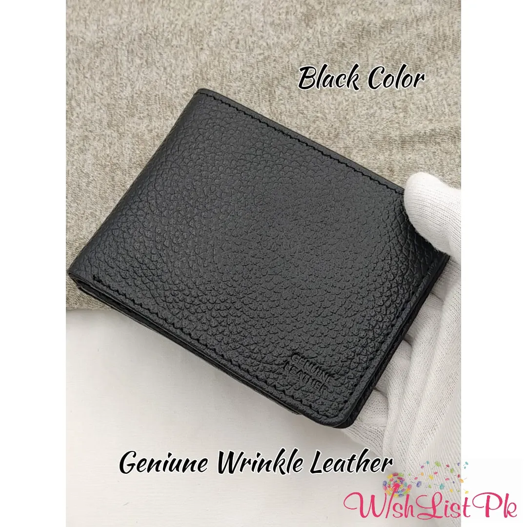 Genuine Leather Wrinkle Men Wallet