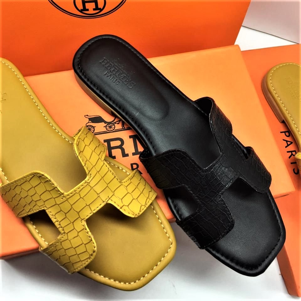 Best Price Hermes crocodile slippers 
