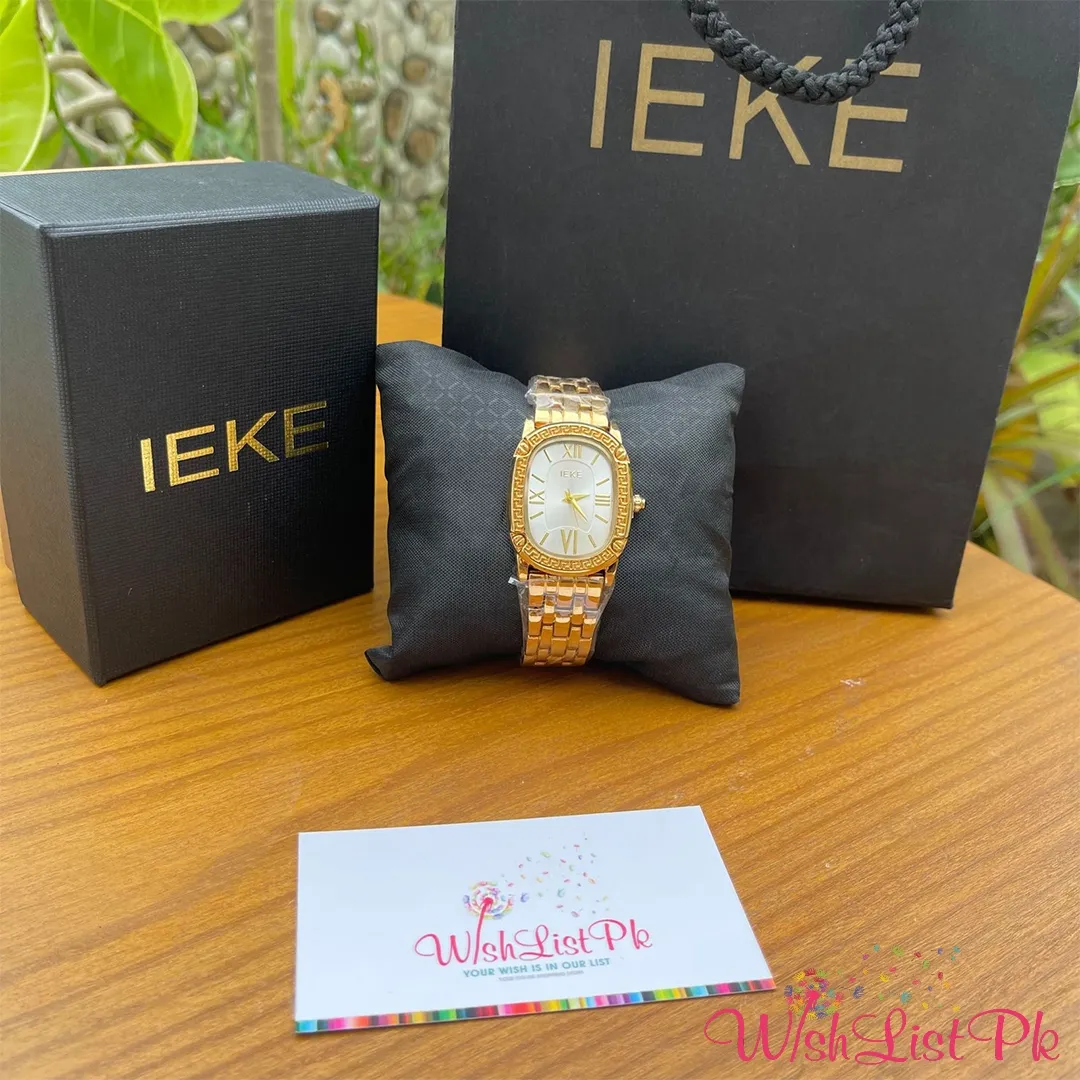 Ieke Gold Chain White Dial Watch
