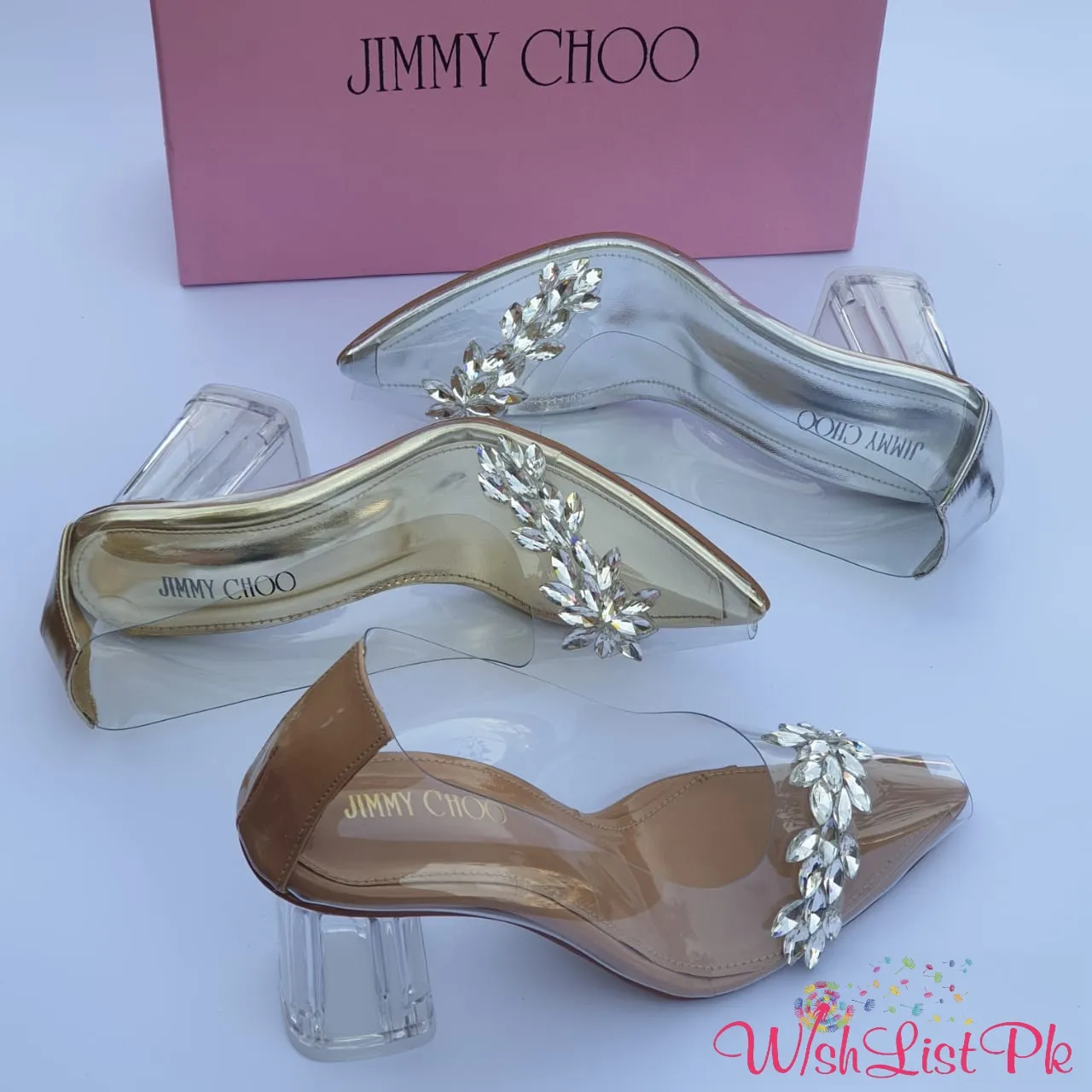 Jimmy Choo Stones Transparent Heel