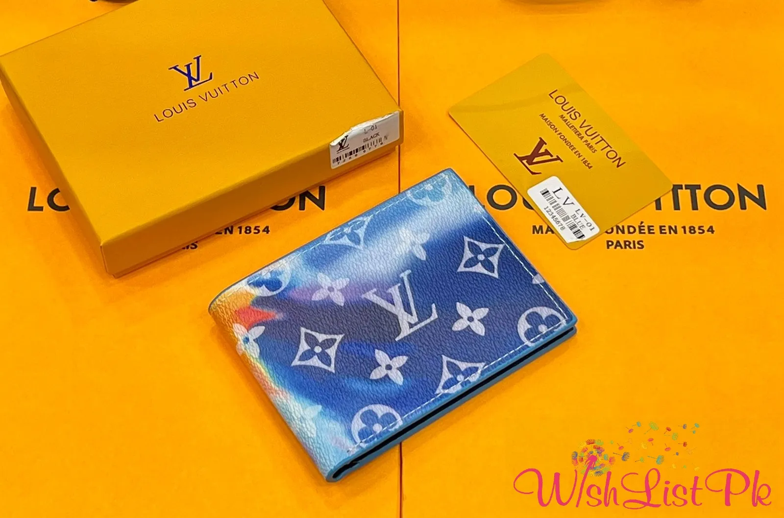 Lv Holographic Pattern Wallet