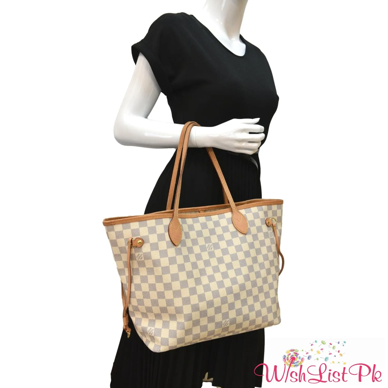Best Price LV Neverfull White with Pouch