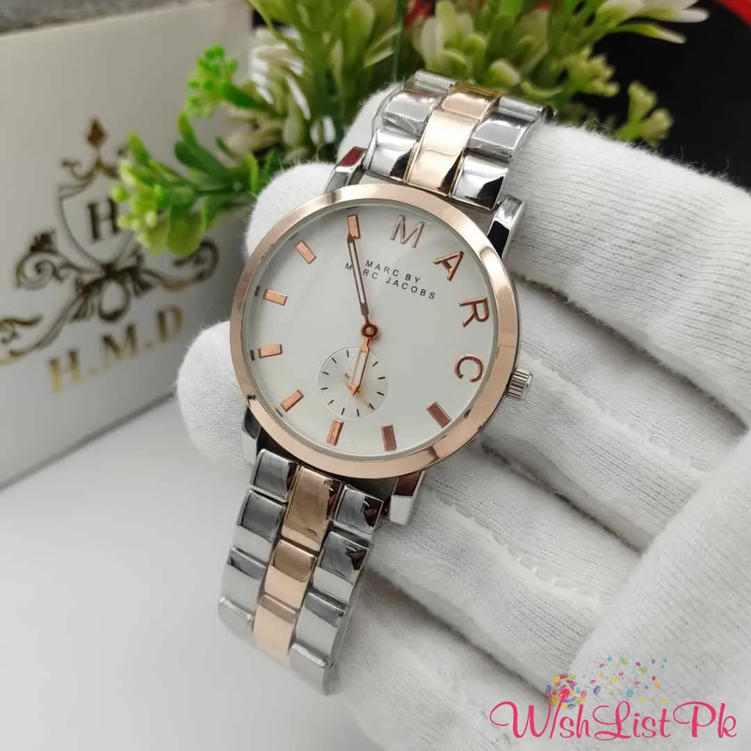 Best Price MJ Baker 2tone White Dial Watch