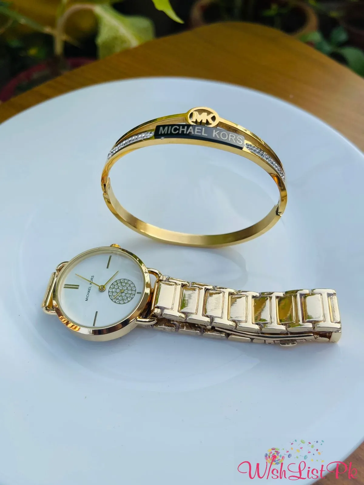 Mk Watch And Bracelet Combo