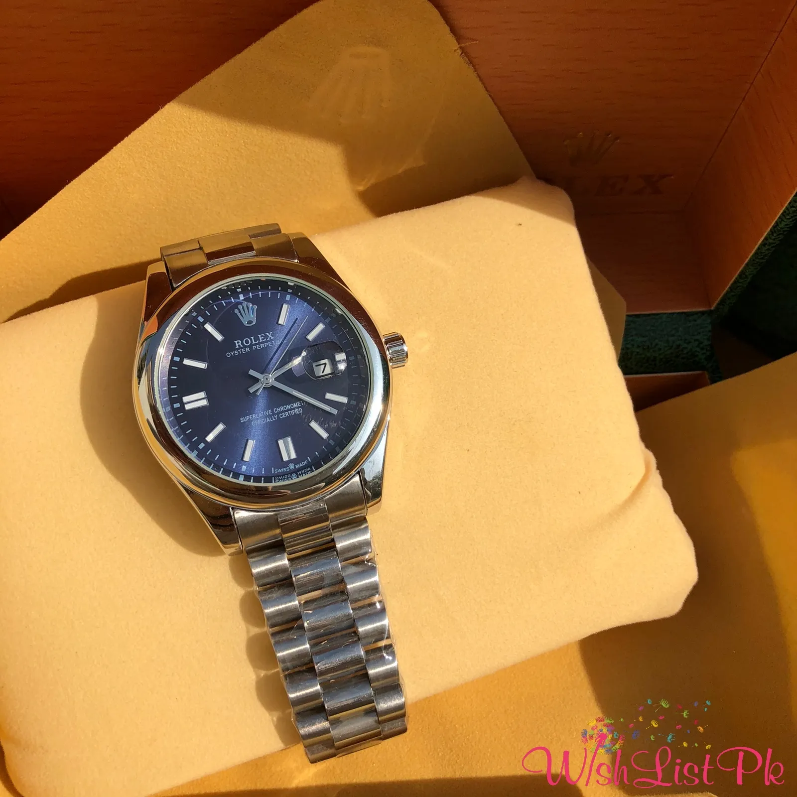Best Price Rolex Oyster Blue Dial Watch