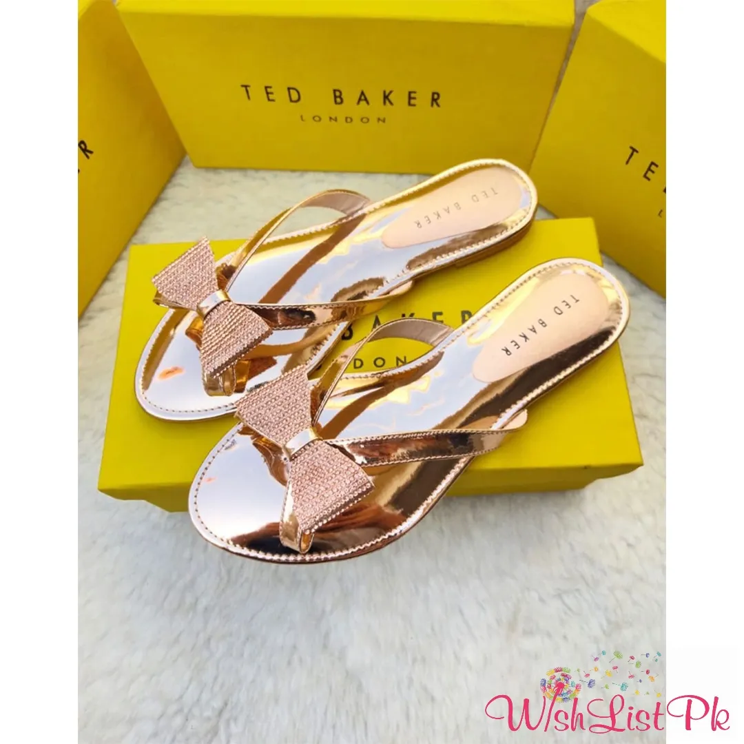 Ted Baker Bow Flat Slippers