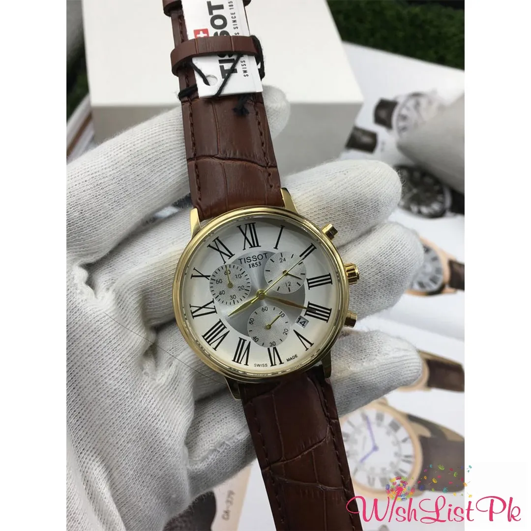 Best Price Tissot Brown Leather Watch for Him