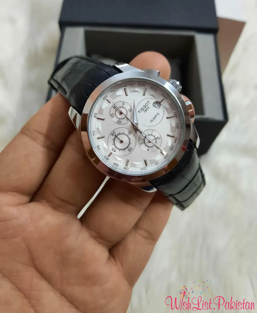 Best Price Tissot Chronograph Leather Watch