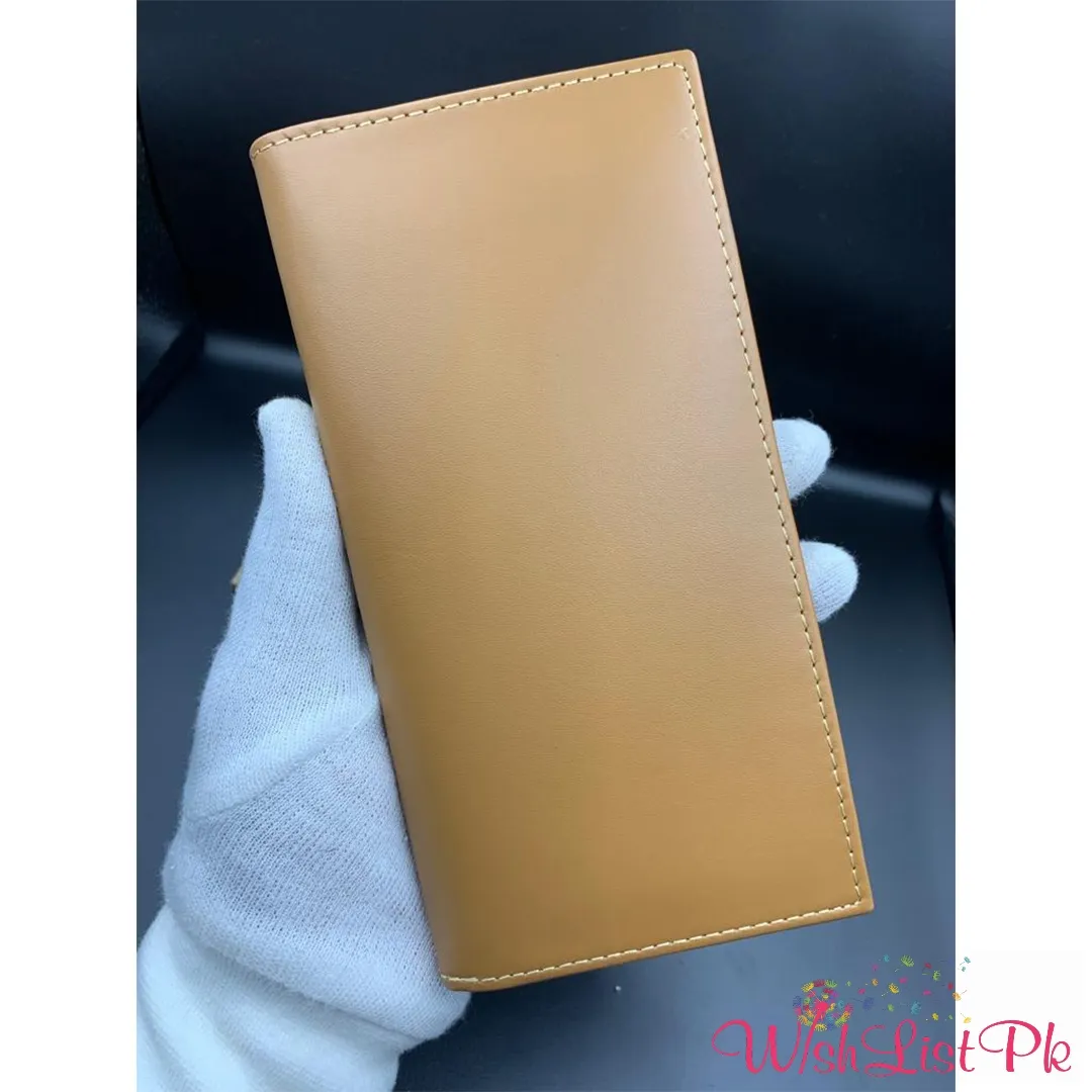 Unisex Cow Leather Long Wallet