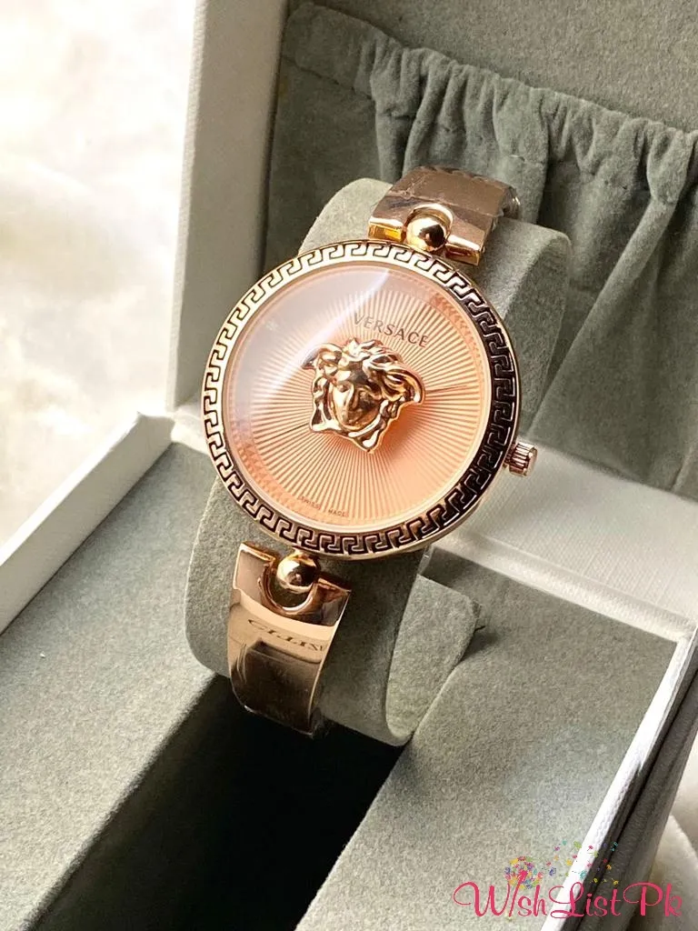Best Price Versace Medusa Bangle Rosegold Watch
