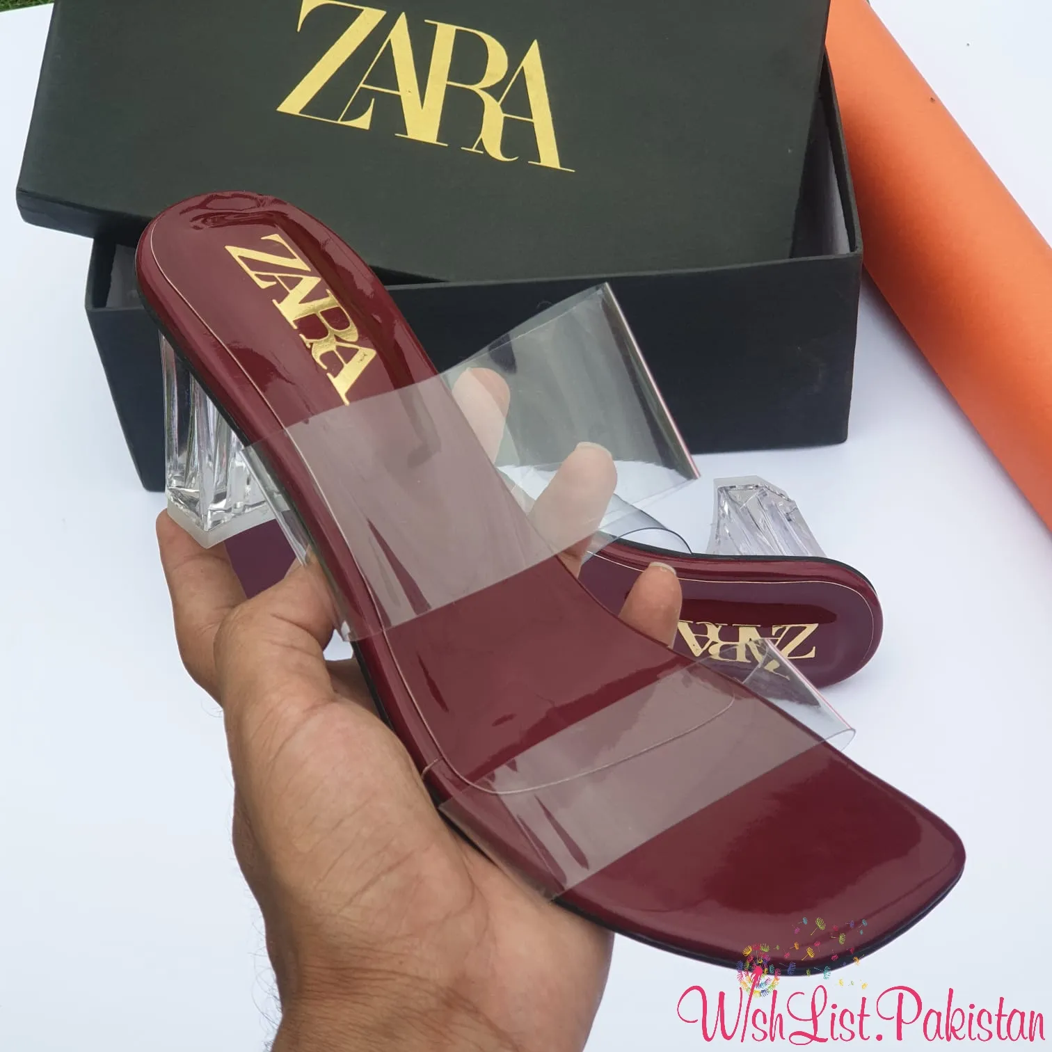 Zara Clear Wedge